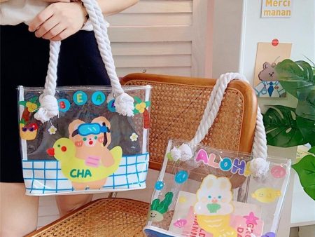 Transparent Kawaii Beach Bag For Cheap