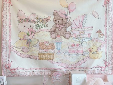 Teddy Bear Picnic Wall Tapestry Discount