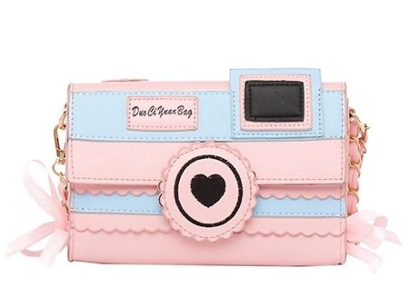 Pink Camera Shoulder Bag on Sale