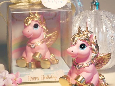 Golden Unicorn Candle For Sale