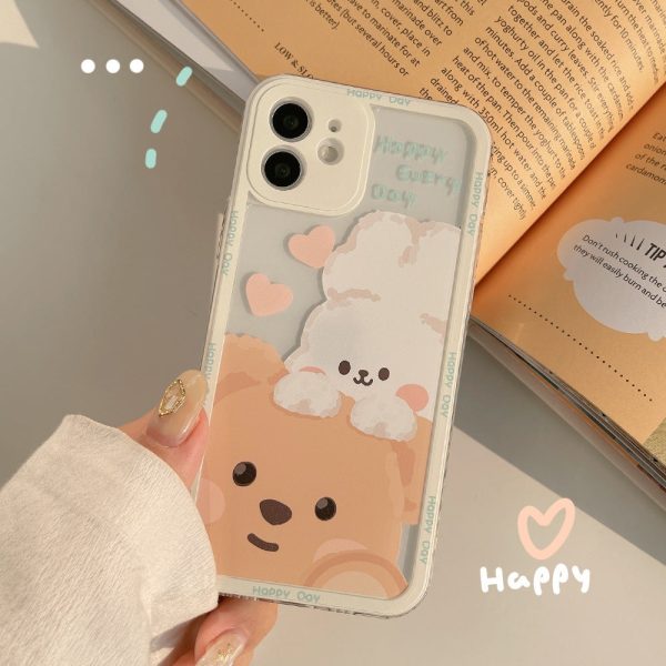 Teddy & Bunny Friends iPhone Case on Sale