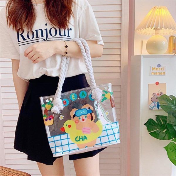 Transparent Kawaii Beach Bag For Cheap