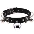 Pleather Cat Bell Collar Online Hot Sale