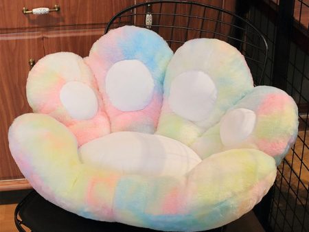 Tie-Dye Paw Gamer Chair Cushion Discount