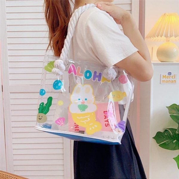 Transparent Kawaii Beach Bag For Cheap