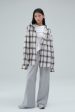 ★Acover★ Checkered Hooded Shirt (3colors) Sale