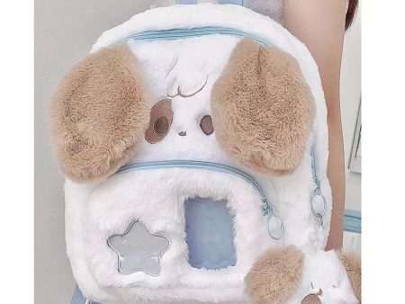 Kawaii Plush Puppy Backpack Supply