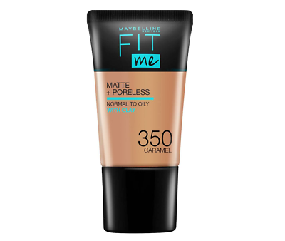 Maybelline Fit Me Foundation Matte & Poreless With Clay 350 Caramel, 18ml For Cheap