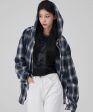 ★Acover★ Checkered Hooded Shirt (3colors) Sale