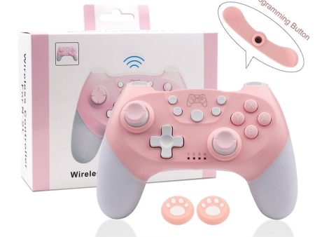 Pink Bluetooth Game Controller For PC Switch For Cheap