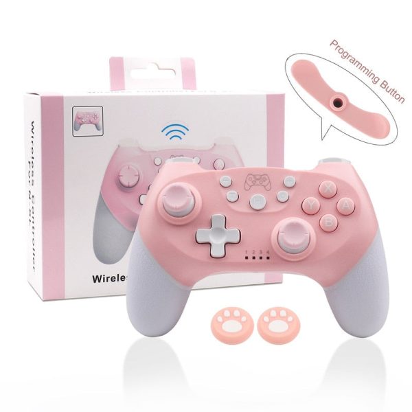 Pink Bluetooth Game Controller For PC Switch For Cheap