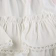 White Lace Ruffled Skirt For Discount