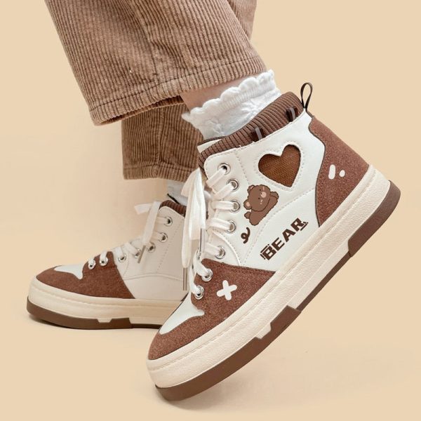 Chocolate Bear Sneakers For Cheap