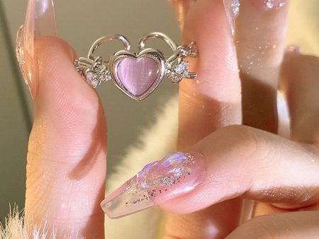 Adjustable Princess Heart Rings Hot on Sale