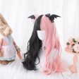 Black Pink Pastel Goth Wig Cheap