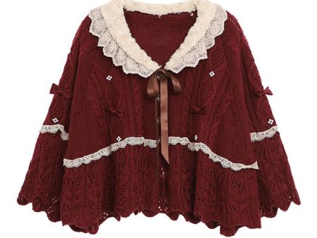 Ruffled Doily Red Cape Sale