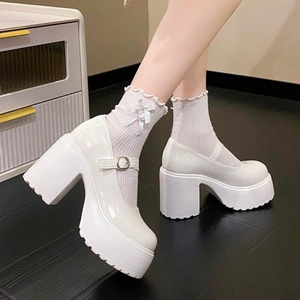 Classic Mary Jane Platform Shoes Cheap