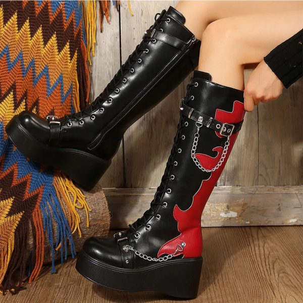 Inferno Platform Boots Fashion