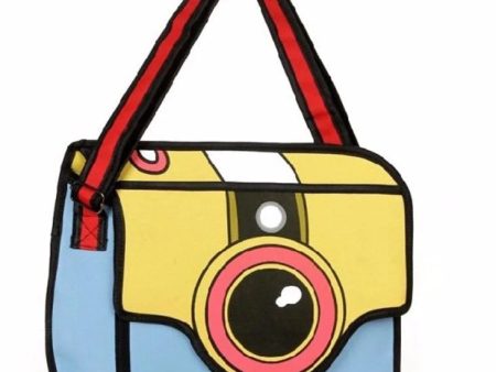 2D Cartoon Camera Bag For Sale