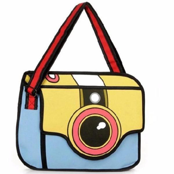 2D Cartoon Camera Bag For Sale