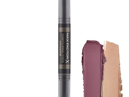 Max Factor Contouring Stick Eyeshadow Pink Sand & Burgundy For Sale