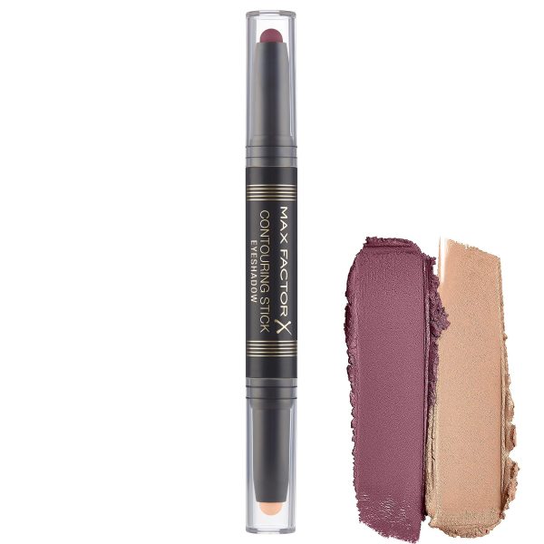 Max Factor Contouring Stick Eyeshadow Pink Sand & Burgundy For Sale