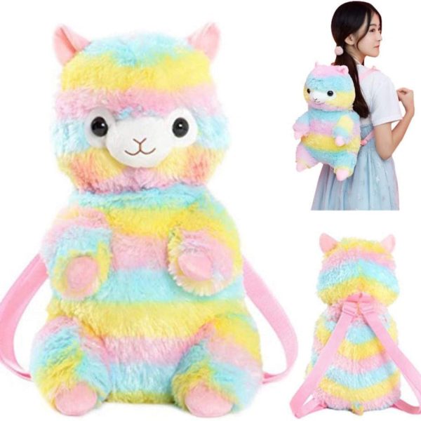 Rainbow Alpaca Backpack For Sale