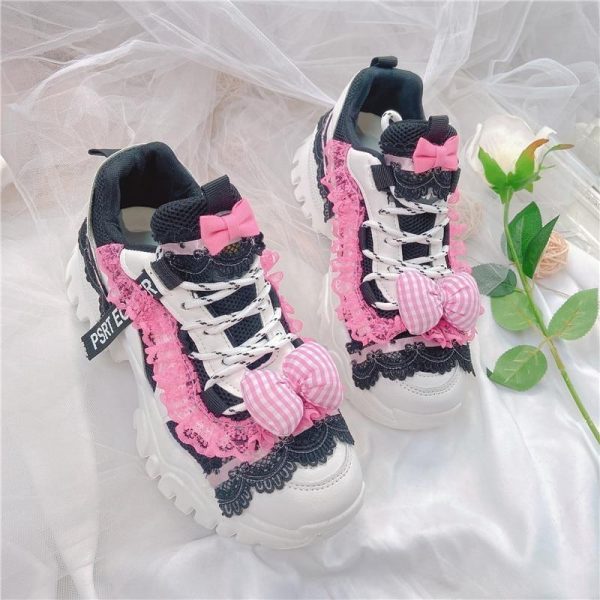 Black & Pink Baby Doll Sneakers Online Sale