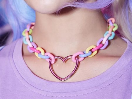 Candycore Heart Choker Discount