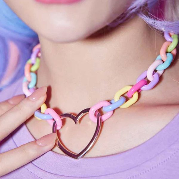 Candycore Heart Choker Discount