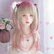 Two Tone Pink Cosplay Wig Fashion