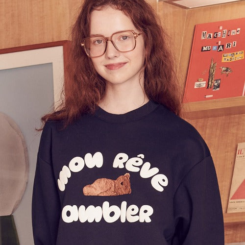 ★Ambler★ Over fit Sweatshirt Dream Bear (AMM1111) Supply