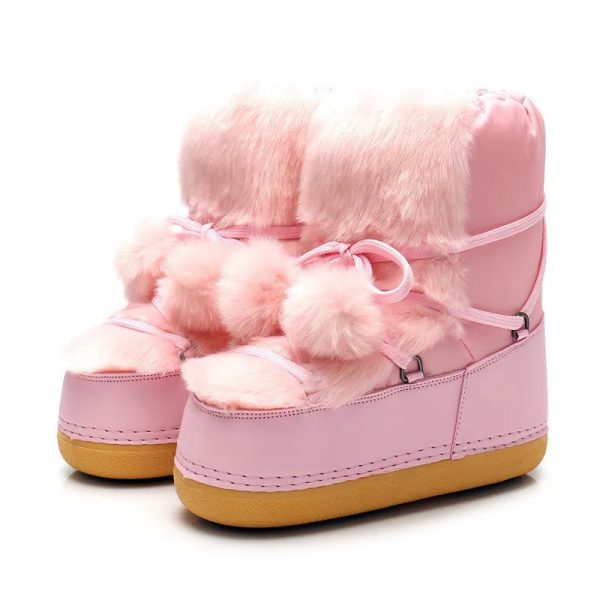 Winter Pom Pom Snow Boots Hot on Sale