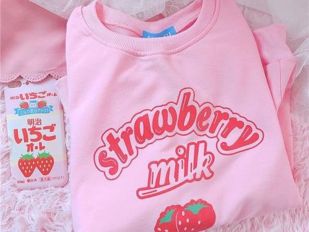 Strawberry Milk Sweatshirt Discount