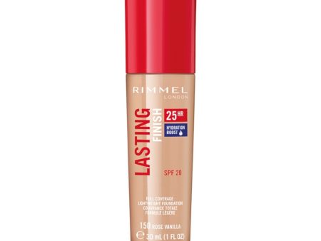 Rimmel Lasting Finish 25HR Skin Perfecting Foundation 150 Rose Vanilla For Cheap