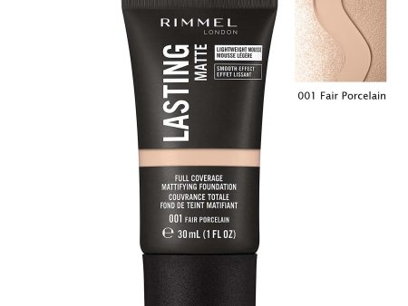 Rimmel Lasting Full Coverage Mattifying Foundation 001 Fair Porcelain Online