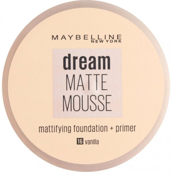 Maybelline Dream Matte Mousse Foundation 16 Vanilla For Sale