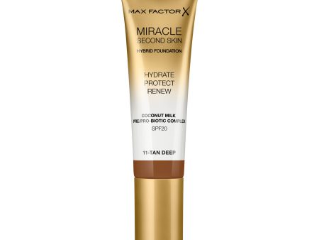 Max Factor Miracle Second Skin Hydrating Foundation 11 Tan Deep Online