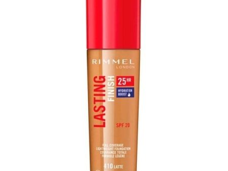 Rimmel Lasting Finish 25HR Skin Perfecting Foundation 410 Latte Fashion